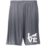 Love (TWH Pleasure) 2782 Moisture-Wicking 9 inch Inseam Training Shorts