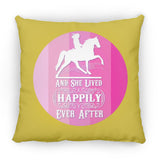 SHE LIVED HAPPILY TWH PLEASURE SHADES OF PINK ZP16 Medium Square Pillow
