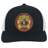 JOHN ALLAN CALLAWAY (Legends Series) Round Leather Patch 104C Trucker Snap Back - Patch