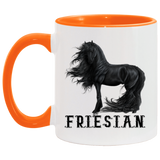 FRIESIAN STYLE 1 4HORSE AM11OZ 11 oz. Accent Mug