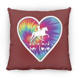 SHE FOUND HER LOVE TWH PLEASURE HEART ZP16 Medium Square Pillow