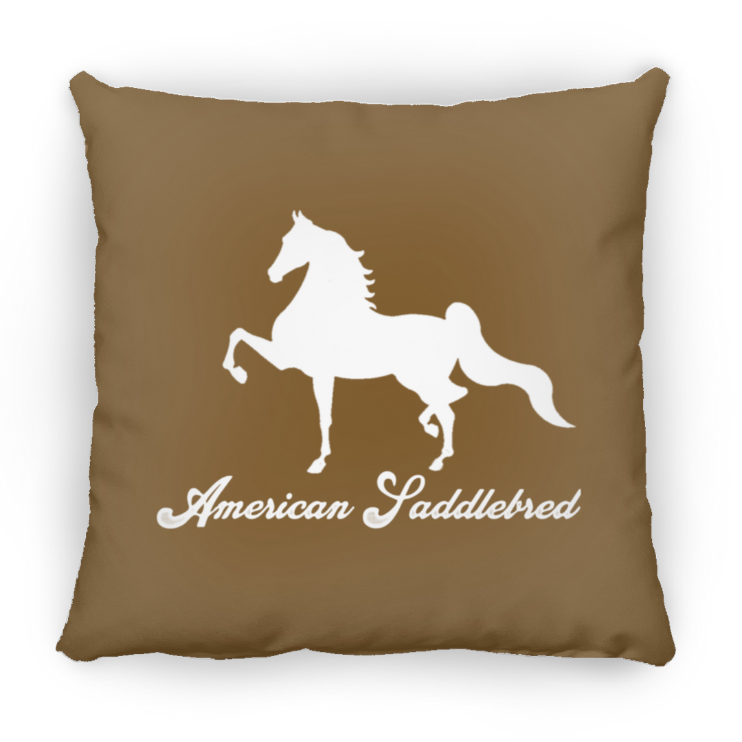 AMERICAN SADDLEBRED (DESIGN 1) WHITE 4HORSE PILLOWS THREE SIZES