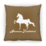 AMERICAN SADDLEBRED (DESIGN 1) WHITE 4HORSE PILLOWS THREE SIZES