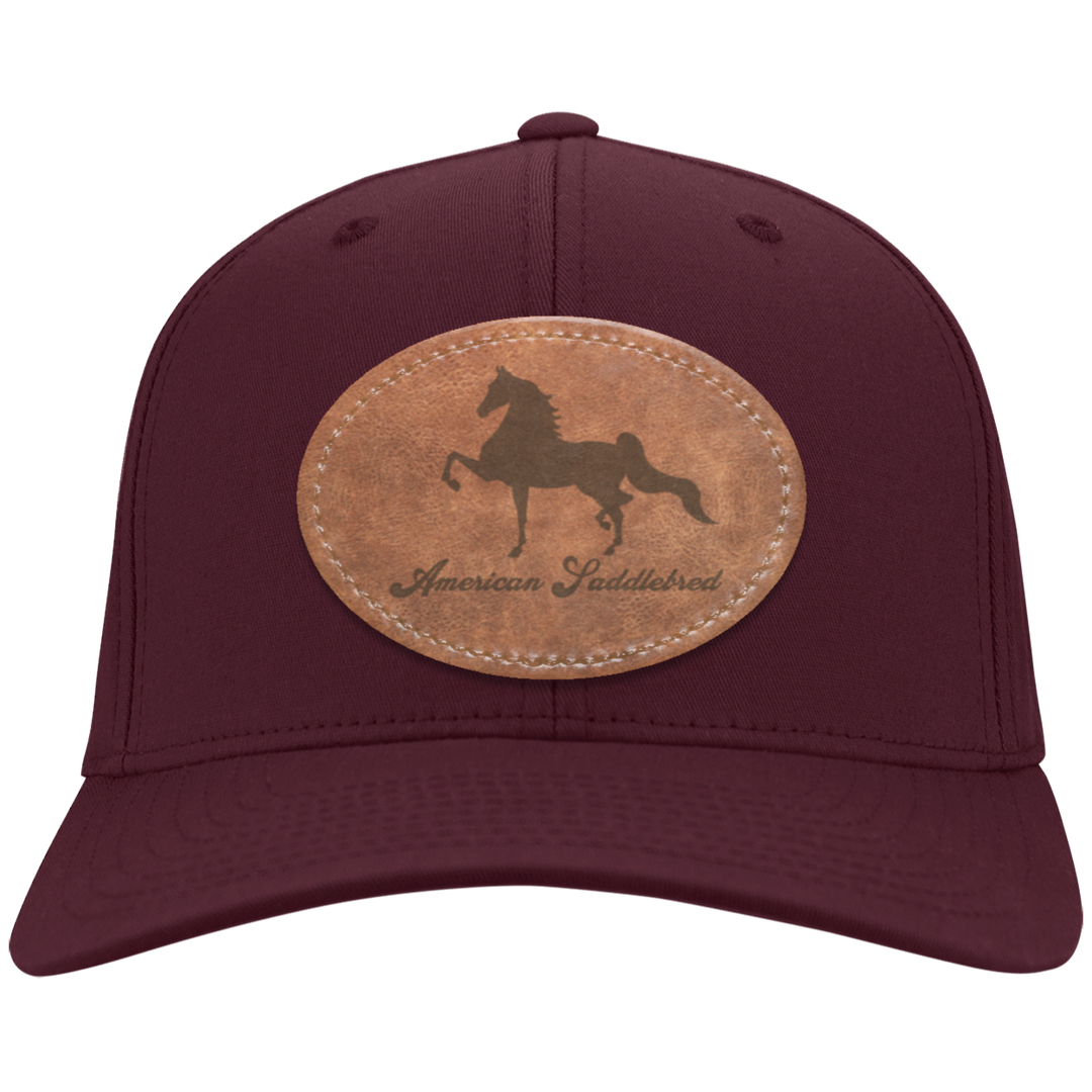 AMERICAN SADDLEBRED ON LEATHER CP80 Twill Cap - Patch
