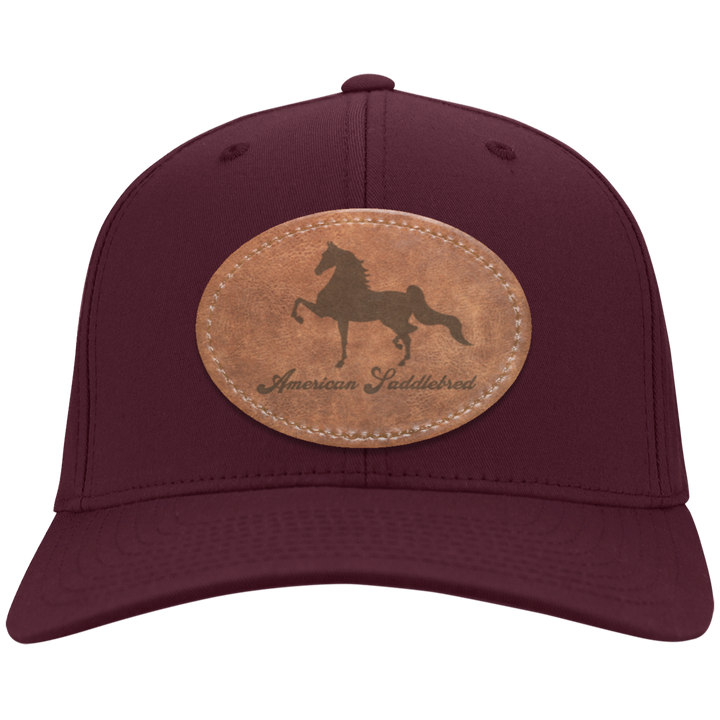 AMERICAN SADDLEBRED ON LEATHER CP80 Twill Cap - Patch