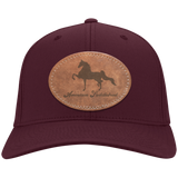 AMERICAN SADDLEBRED ON LEATHER CP80 Twill Cap - Patch