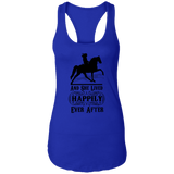 HAPPILY EVER AFTER (TWH Pleasure) Blk NL1533 Ladies Ideal Racerback Tank