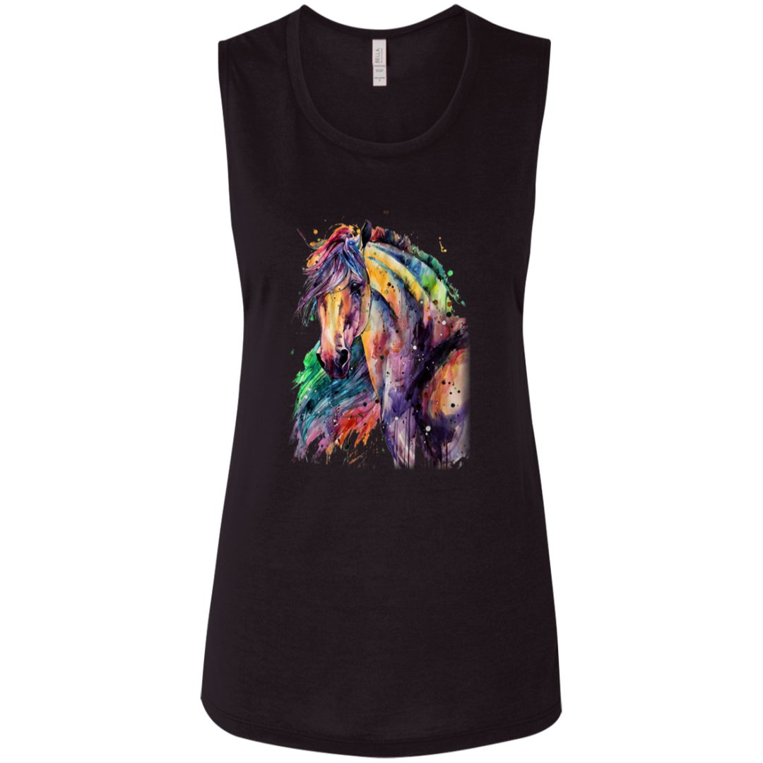 EQUINE ABSTRACT 1 4HORSE B8803 Ladies&