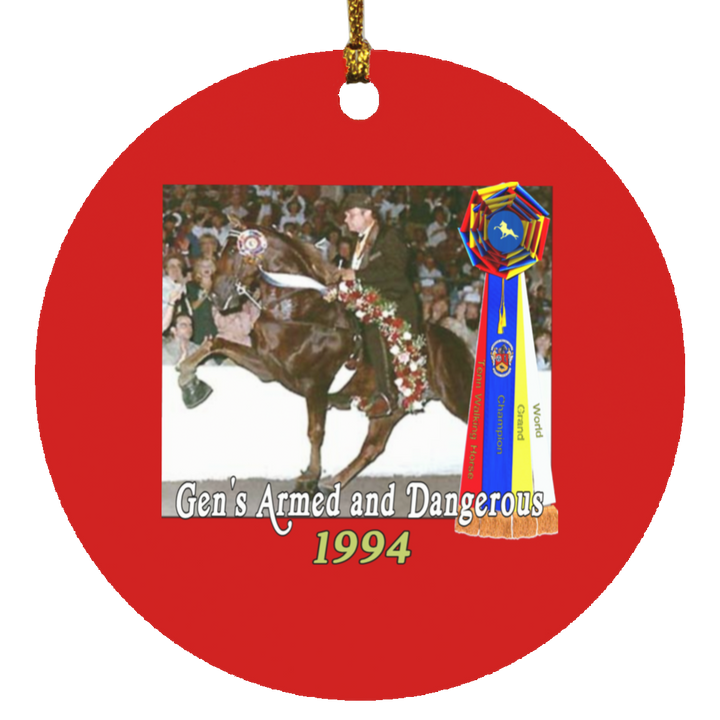 WGC GENS ARMED AND DANGEROUS SUBORNC Circle Ornament
