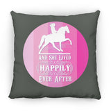 SHE LIVED HAPPILY TWH PLEASURE SHADES OF PINK ZP16 Medium Square Pillow