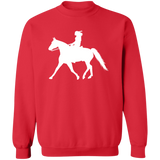 Missouri Fox Trotter LADY FINAL ART WHITE Z65x Pullover Crewneck Sweatshirt 8 oz (Closeout)