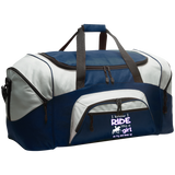 I RIDE LIKE A GIRL (TWH PLEASURE) BG99 Colorblock Sport Duffel