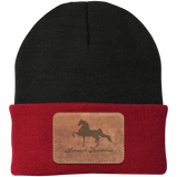 AMERICAN SADDLEBRED ON LEATHER CP90 Knit Cap - Patch