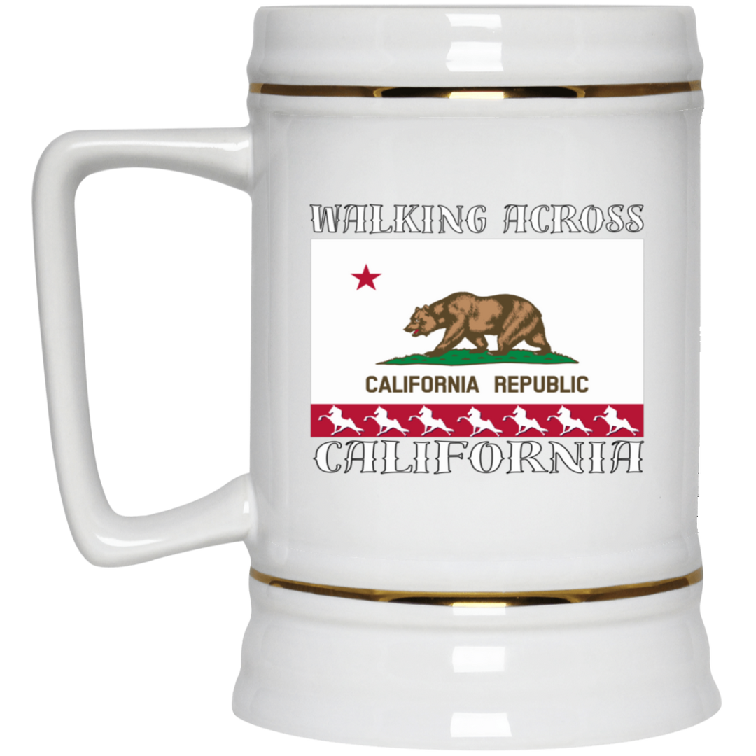 Walking Across California 22217 Beer Stein 22oz.