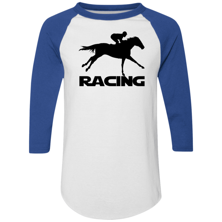 RACING (BLACK) 4HORSE 4420 Colorblock Raglan Jersey