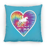 SHE FOUND HER LOVE TWH PLEASURE HEART ZP18 Large Square Pillow