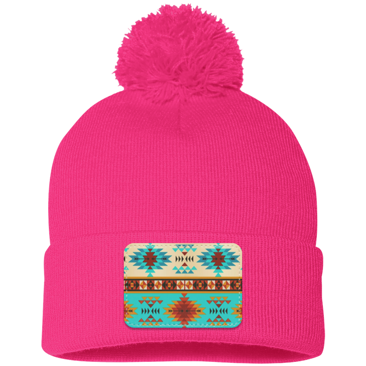DUTTON RANCH 1 SP15 Pom Pom Knit Cap - Patch