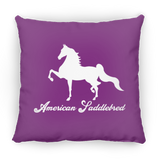 AMERICAN SADDLEBRED (DESIGN 1) WHITE 4HORSE PILLOWS THREE SIZES