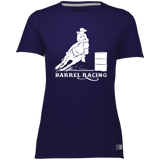 BARREL RACING STYLE 1 (WHITE) 4HORSE 64STTX Ladies’ Essential Dri-Power Tee