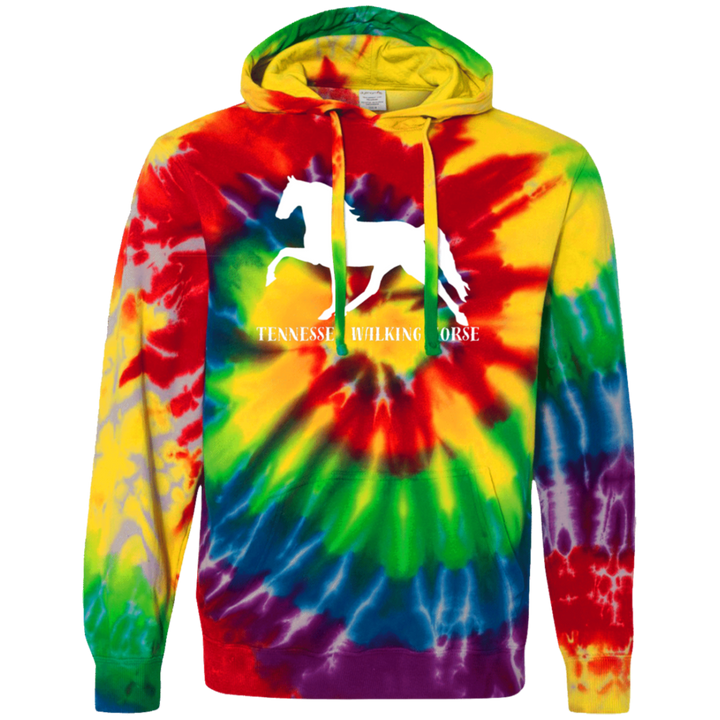 Tennessee Walker 4HORSE CD877 Unisex Tie-Dyed Pullover Hoodie
