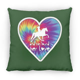 SHE FOUND HER LOVE TWH PLEASURE HEART ZP14 Small Square Pillow