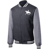 Missouri Fox Trotter LADY FINAL ART WHITE ST270 Fleece Letterman Jacket