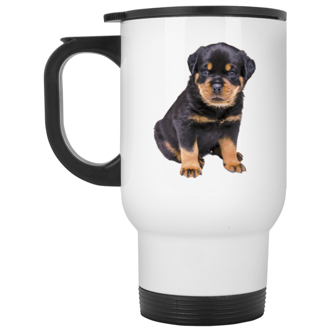 ROTTY PUPPY 1 XP8400W White Travel Mug