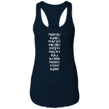 OLD983INWHITE NL1533 Ladies Ideal Racerback Tank
