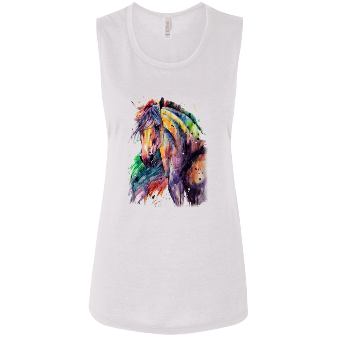 EQUINE ABSTRACT 1 4HORSE B8803 Ladies&