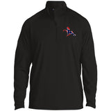 Rebel on the Rail Tennessee Walking Horse Performance ST850 1/2 Zip Raglan Performance Pullover