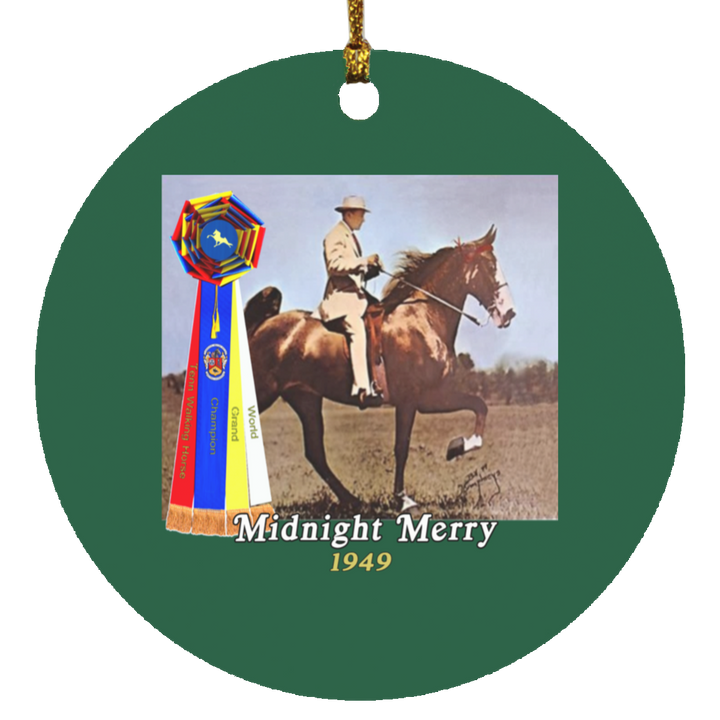 WGC MIDNIGHT MERRY SUBORNC Circle Ornament