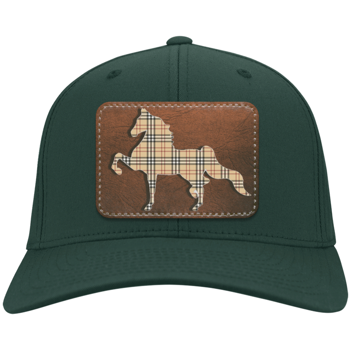 AMERICAN SADDLEBRED LEATHER PATCH (BURBURY) CP80 Twill Cap - Patch