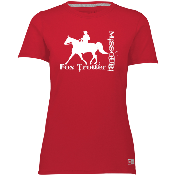MISSOURI FOX TROTTER (white) 4HORSE 64STTX Ladies’ Essential Dri-Power Tee