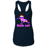 TIE DYE WALK ON NL1533 Ladies Ideal Racerback Tank