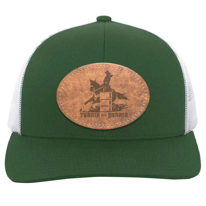 TURNIN AND BURNIN ON LEATHER 104C Trucker Snap Back - Patch