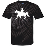 Missouri Fox Trotter WITH MALE RIDER WHITE CD100 100% Cotton Tie Dye T-Shirt