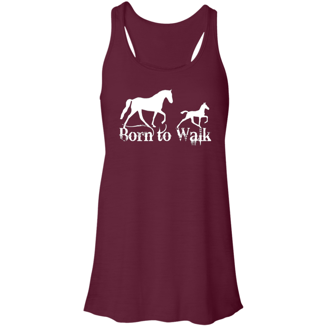 BORN TO WALK B8800 Flowy Racerback Tank