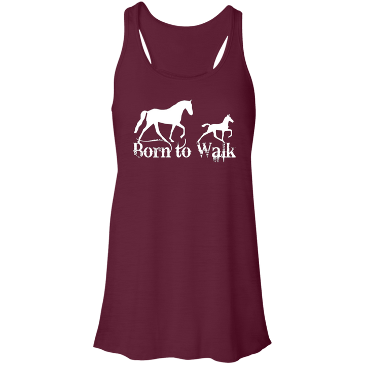 BORN TO WALK B8800 Flowy Racerback Tank