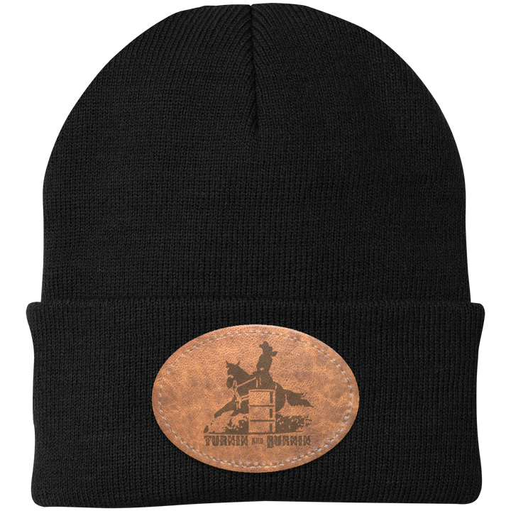 TURNIN AND BURNIN ON LEATHER CP90 Knit Cap - Patch