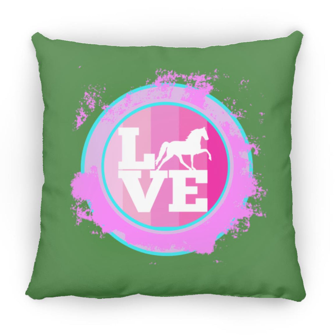 TWH PLEASURE BLEACH SPLATTER PINK TEAL ZP16 Medium Square Pillow