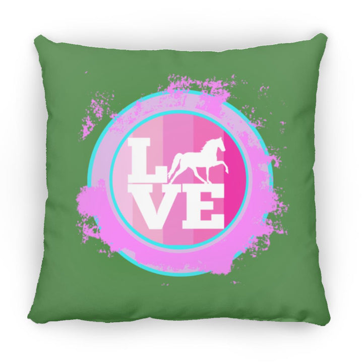 TWH PLEASURE BLEACH SPLATTER PINK TEAL ZP16 Medium Square Pillow