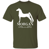 MORGAN STYLE 1 (WHITE) 4HORSE G500 5.3 oz. T-Shirt
