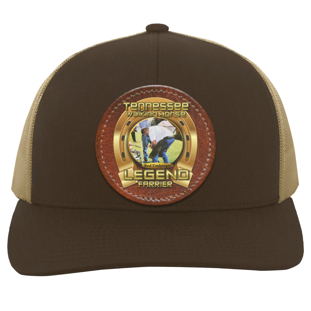 RED UMBERGER (TWH LEGENDS) HAT 104C Trucker Snap Back - Patch