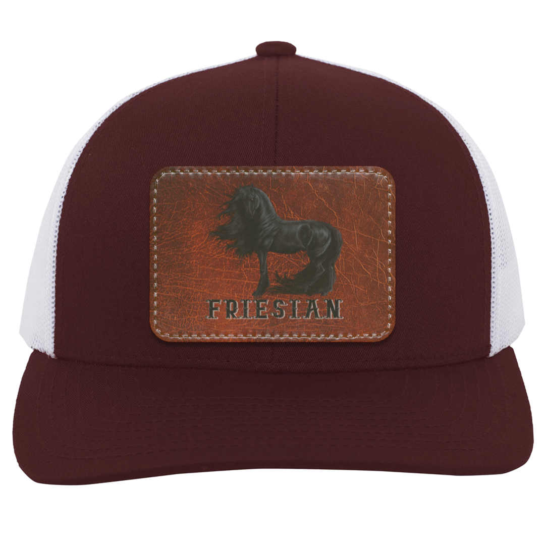FRIESIAN ON LEATHER 104C Trucker Snap Back - Patch