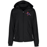 Rebel on the Rail Tennessee Walking Horse Performance LST76 Ladies' Jersey-Lined Hooded Windbreaker