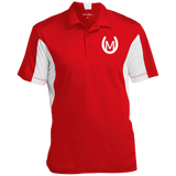 MANES RANCH (white) ST655 Men's Colorblock Performance Polo