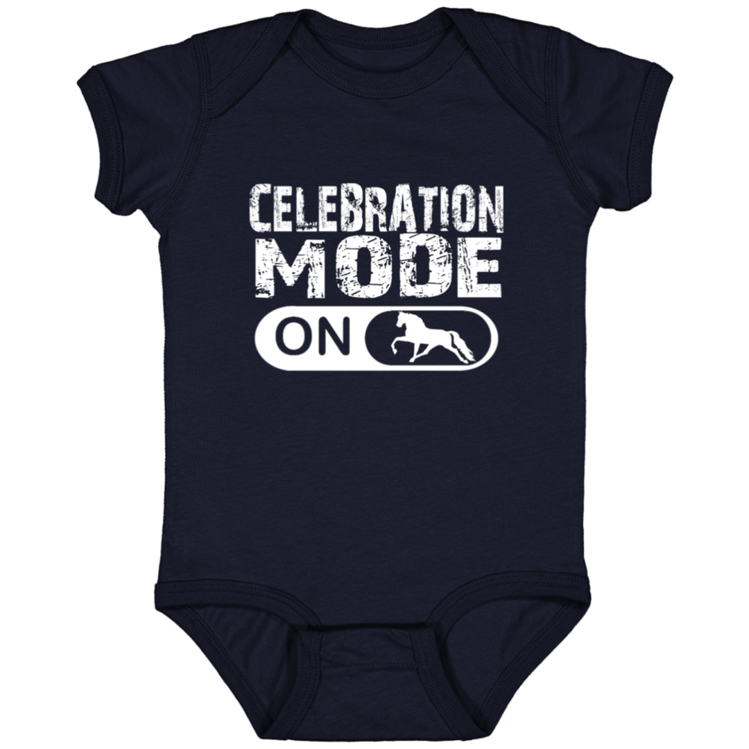 CELEBRATION MODE PLEASURE TWH HORSE (2) 4424 Infant Fine Jersey Bodysuit