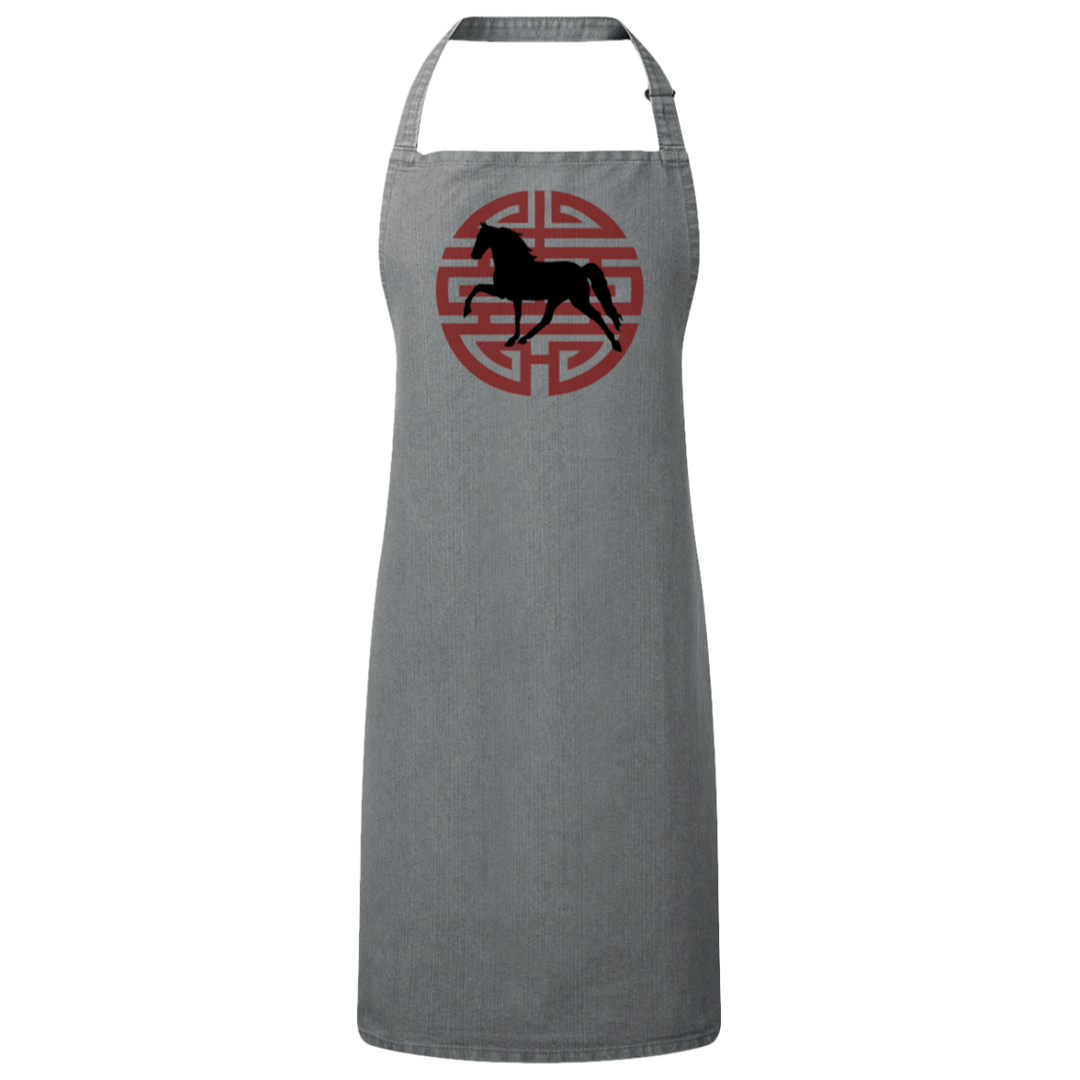 Tennessee Walking Horse Pleasure on Japanese Art RP150 Sustainable Unisex Bib Apron