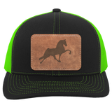 TENNESSEE WALKING HORSE PERFORMANCE LEATHER 104C Trucker Snap Back - Patch