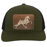TENNESSEE WALKING HORSE PERFORMANCE LEATHER BURBURY 104C Trucker Snap Back - Patch